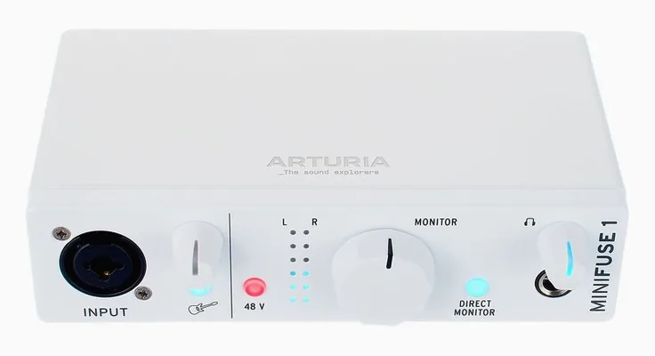 Arturia MiniFuse 1 White, vista 2