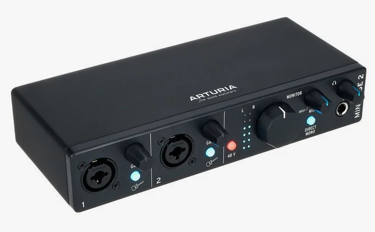 Arturia MiniFuse 2 Black, vista 3