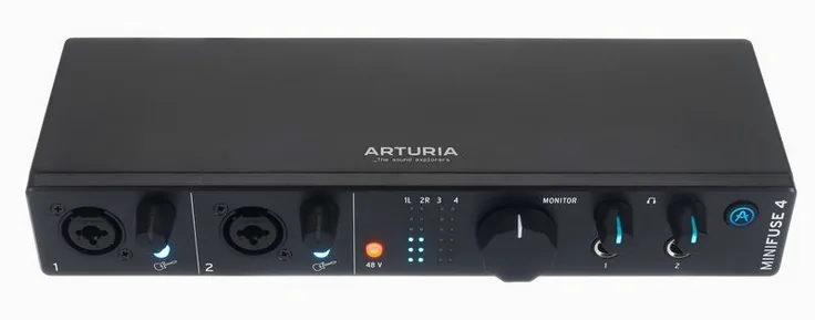 Arturia MiniFuse 4 Black, vista 2