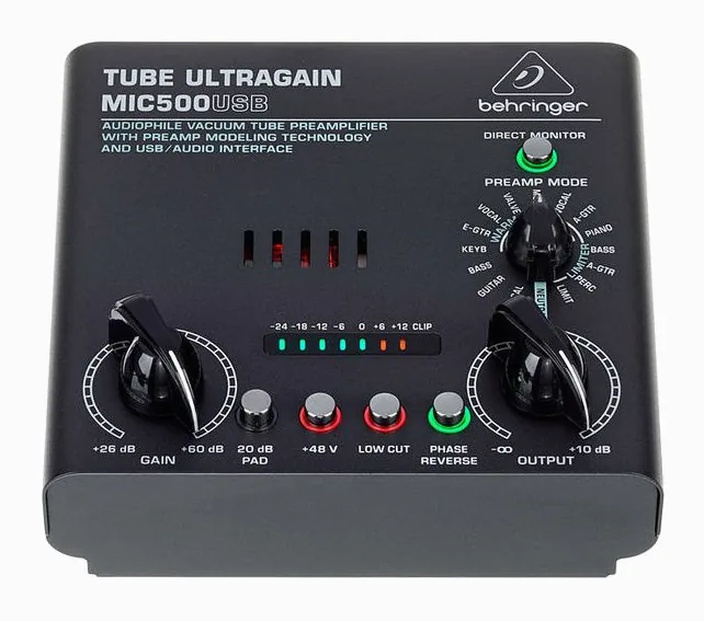 Behringer MIC500USB Tube Ultragain, vista 2