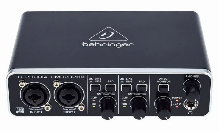 Behringer U-Phoria UMC202HD, vista 2