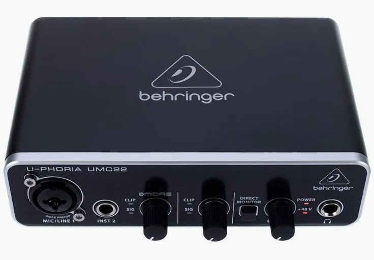 Behringer U-Phoria UMC22, vista 2
