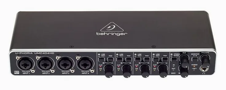 Behringer UMC404HD, vista 2