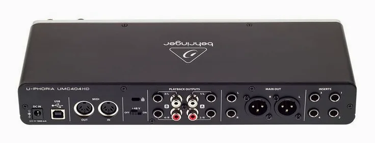 Behringer UMC404HD, vista 4