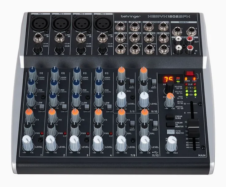 Behringer Xenyx 1202SFX, vista 2