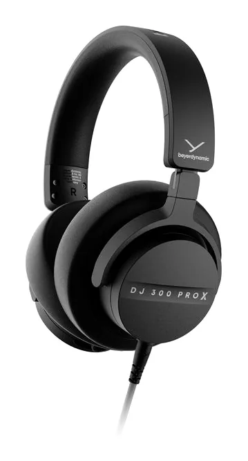 beyerdynamic DJ 300 PRO X visto di fronte, su fondo chiaro