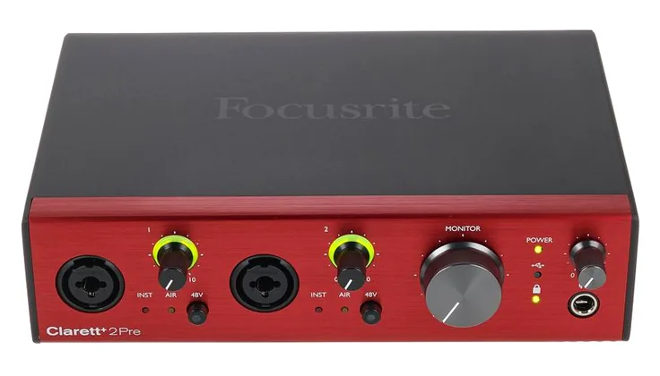 Focusrite Clarett+ 2Pre, vista 2