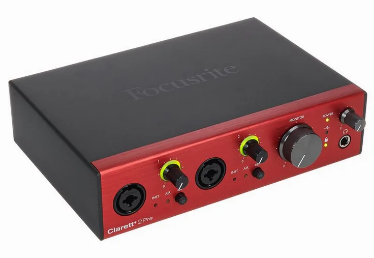Focusrite Clarett+ 2Pre, vista 3