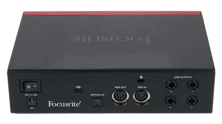 Focusrite Clarett+ 2Pre, vista 4