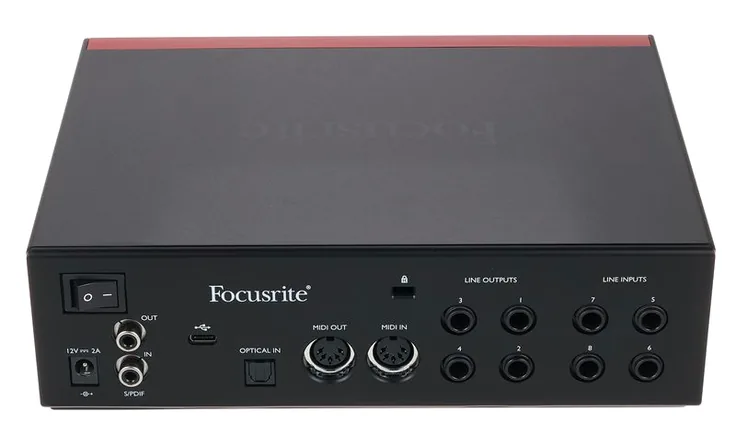 Focusrite Clarett+ 4Pre, vista 4
