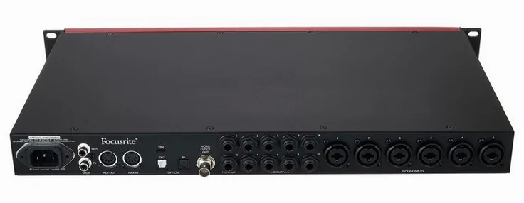 Focusrite Clarett+ 8Pre, vista 4