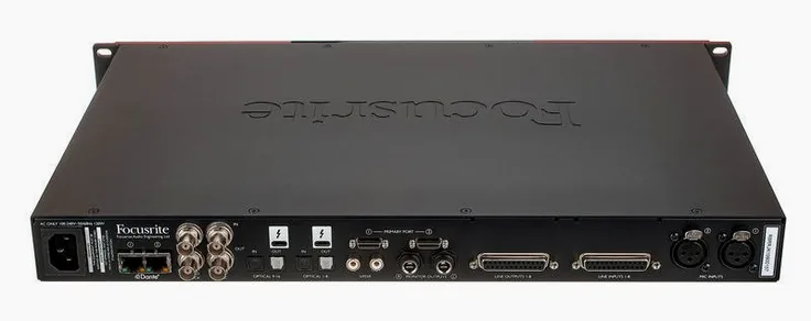 Focusrite Red 8 Line, vista 4