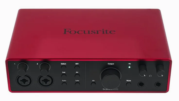 Focusrite Scarlett 16i16 4th Gen, vista 2
