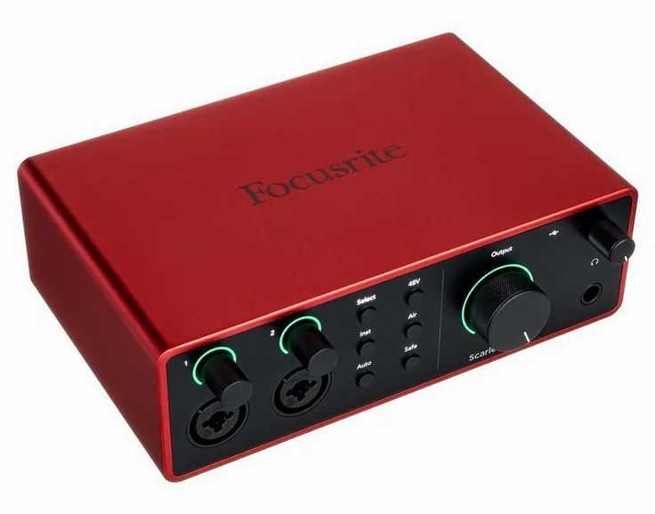 Focusrite Scarlett 4i4 4th Generation, vista 3