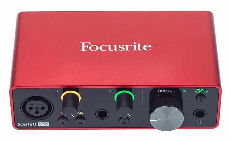 Focusrite Scarlett Solo 3rd Gen, vista 2