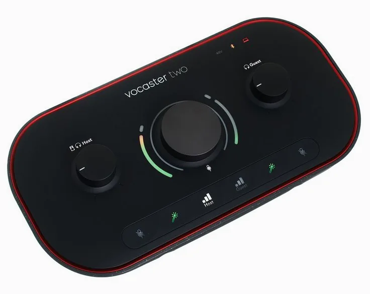 Focusrite Vocaster Two, vista 3