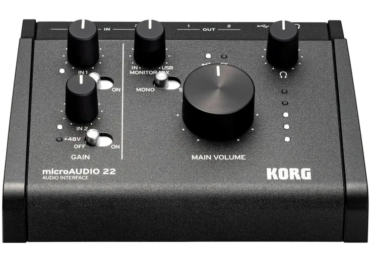 Korg microAUDIO 22, vista 2