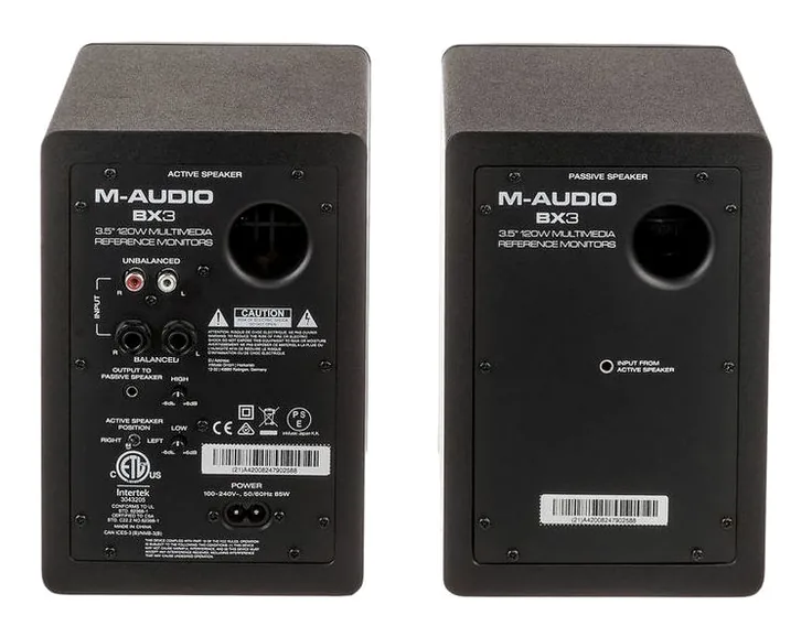 M-Audio BX3, vista 4