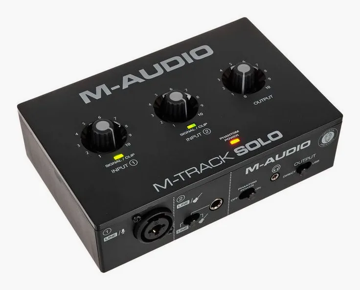 M-Audio M-Track Solo, vista 3
