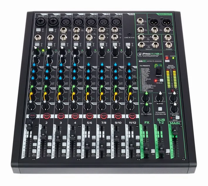 Mackie ProFX12v3, vista 2