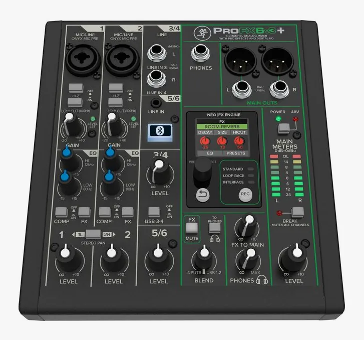 Mackie ProFX6v3+, vista 2