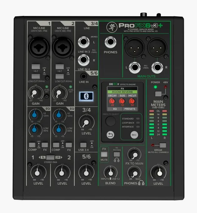 Mackie ProFX6v3+, vista 4