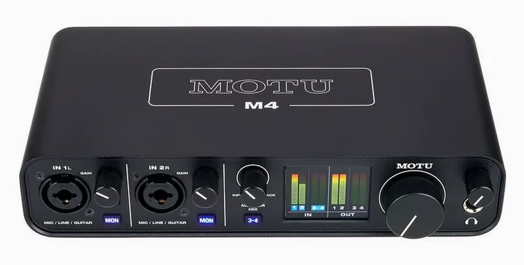 MOTU M4, vista 2