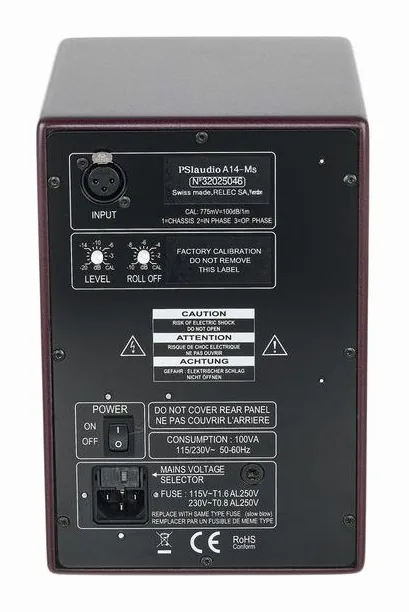 PSI Audio A14-M Studio Red, vista 4