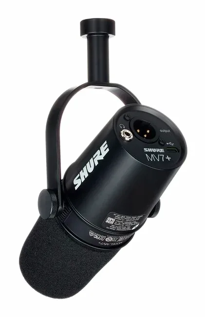 Shure MV7 Plus, vista 3