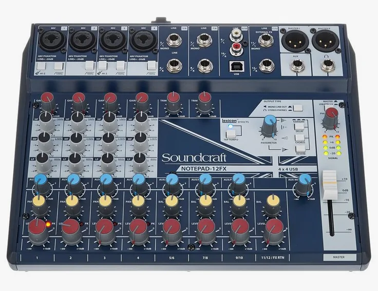 Soundcraft Notepad-12FX, vista 2