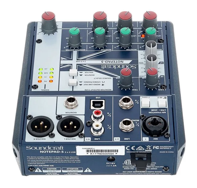 Soundcraft Notepad-5, vista 4
