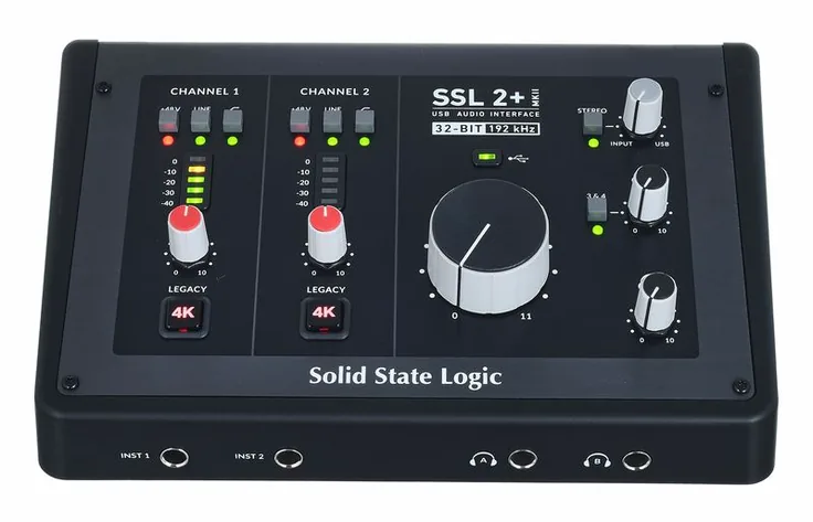SSL 2+ MKII, vista 2