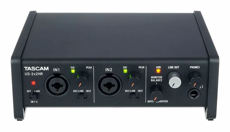 Tascam US-2x2HR, vista 2