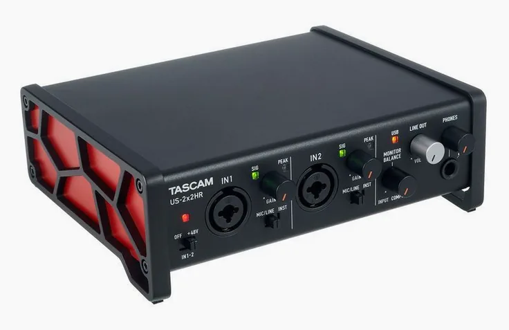 Tascam US-2x2HR, vista 3