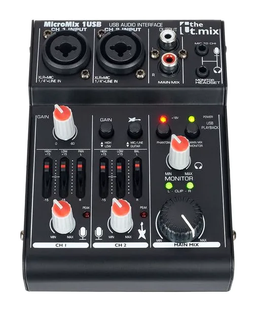 the t.mix MicroMix 1 USB, vista 2