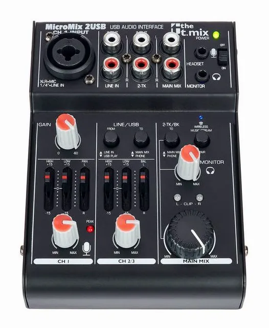 the t.mix MicroMix 2 USB, vista 2
