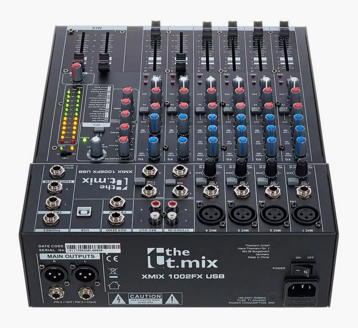 the t.mix xmix 1002 FX USB, vista 4