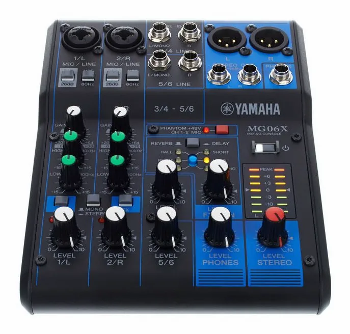 Yamaha MG06X, vista 2