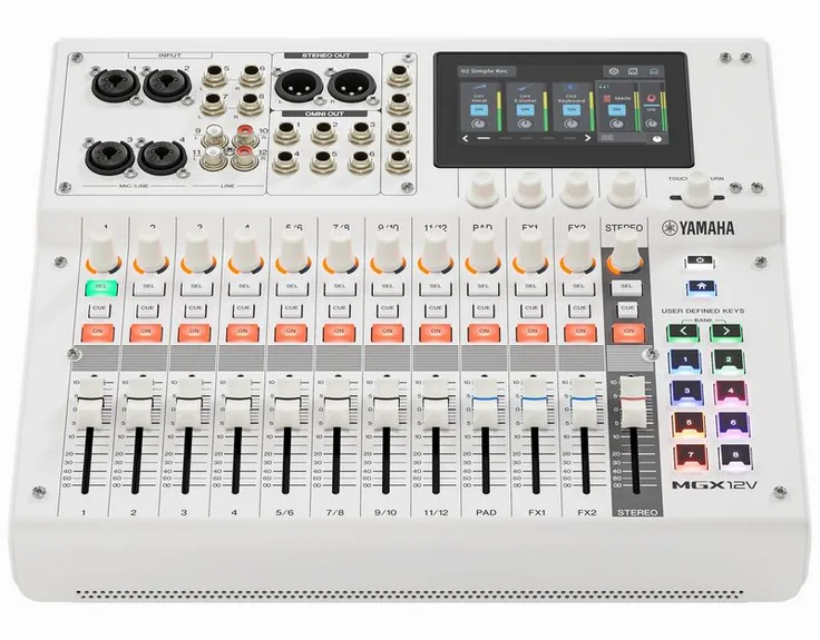 Yamaha MGX12V WH, vista 2