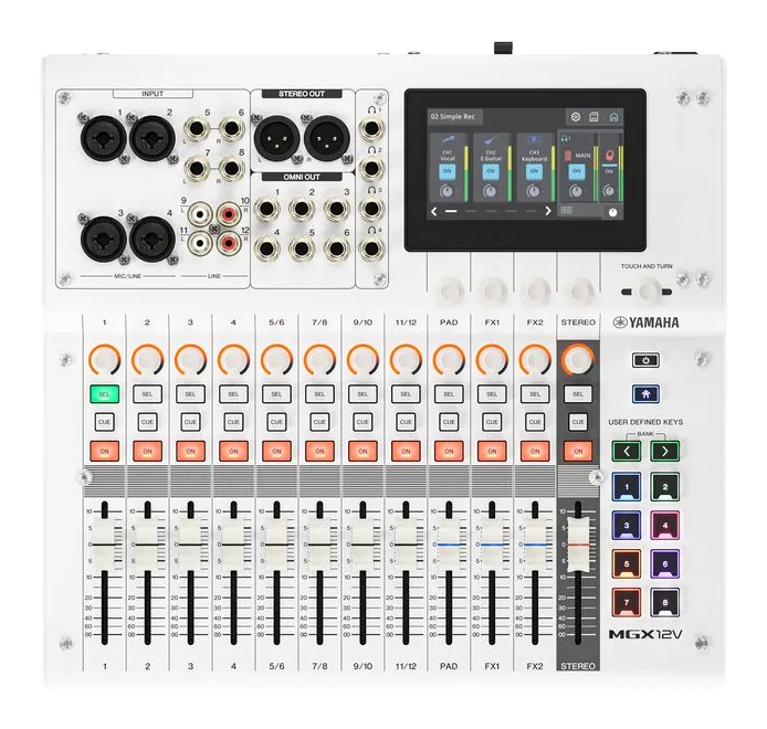 Yamaha MGX12V WH, vista 3