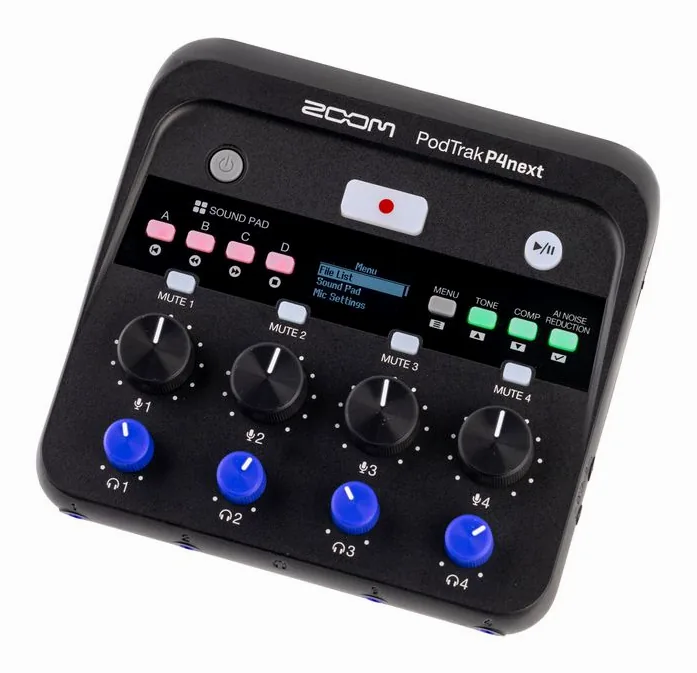 Zoom PodTrak P4next, vista 2