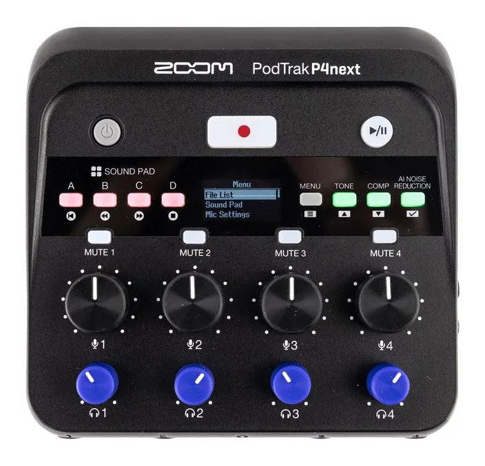 Zoom PodTrak P4next, vista 3