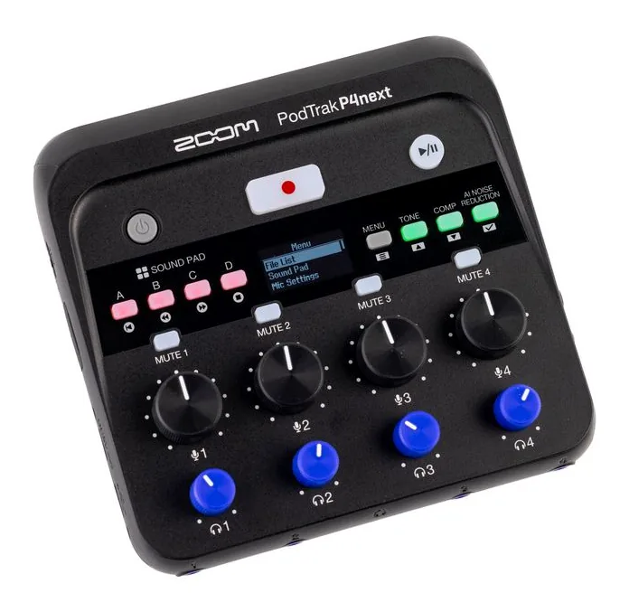 Zoom PodTrak P4next, vista 4